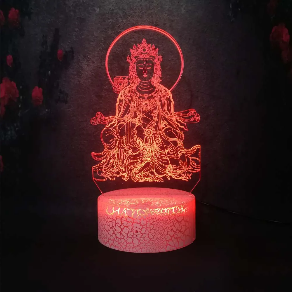Новый дизайн креативный Богиня милости Будда модель DIY 3D стерео Ночной