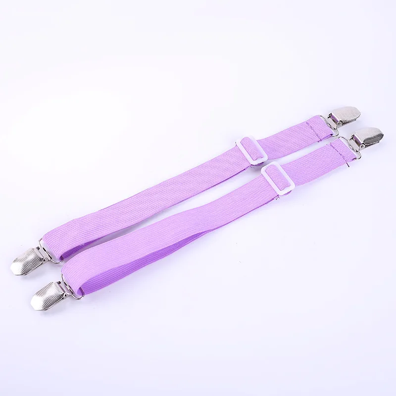 Purple 2Pcs 4 шт красочные эластичные для простыни зажимы 35 см до 100 см растягивающийся матрас крышка Угловой Держатель крепежные ремни Захваты наборы крюков - Цвет: Purple 2Pcs
