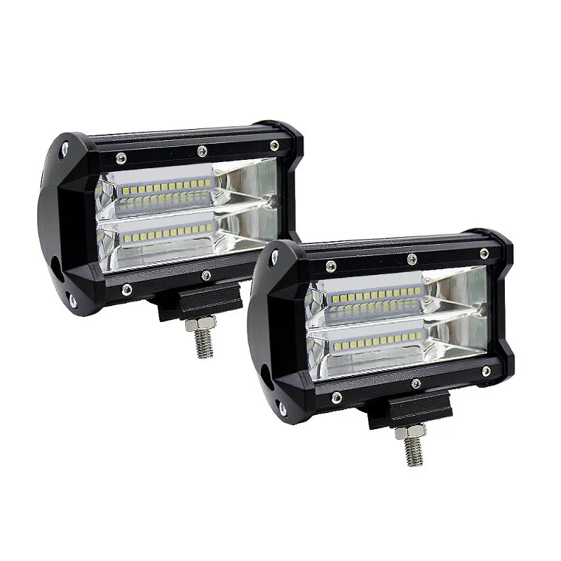 

LED Headlights 12-24V For Trucks SUV ATV 4x4 4D Flood Beam White Yellow 5 Inch Offroad Led Work Light Bar Led Fog Lights