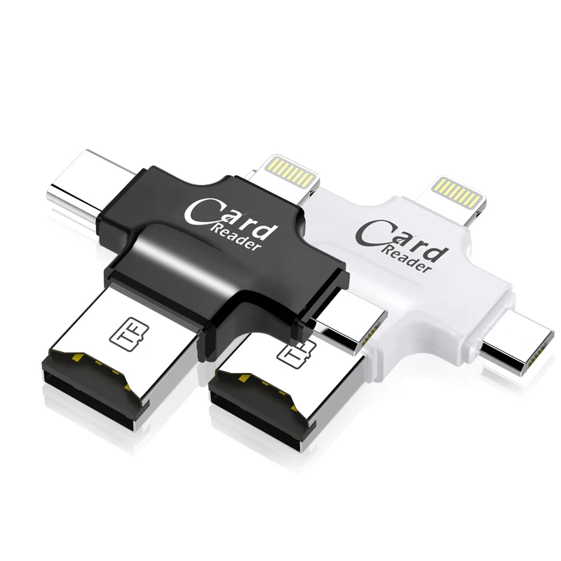 Картридер 3 в 1 Type c/Micro USB/USB 2 0 устройство для чтения карт памяти Micro SD считыватель