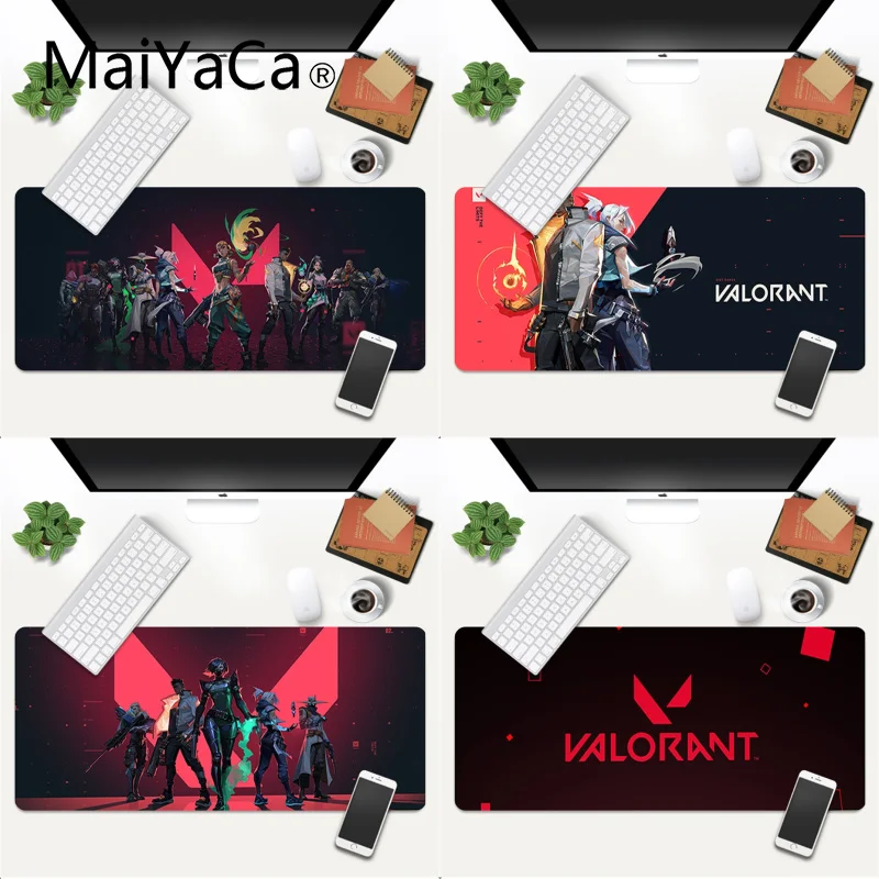 

Stocked VALORANT game Lock Edge Speed Control Laptop Keyboard Mat Gaming Mouse Mat xl xxl 800x300mm for Lol world of warcraft