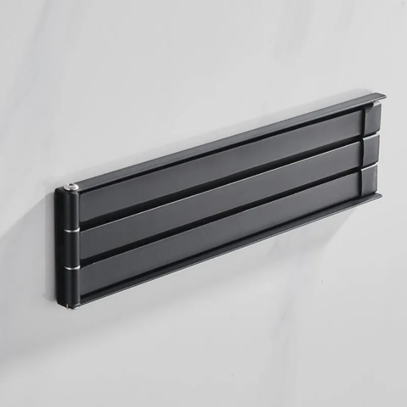 Складная вешалка для полотенец настенная алюминиевая полка мойки вращающаяся