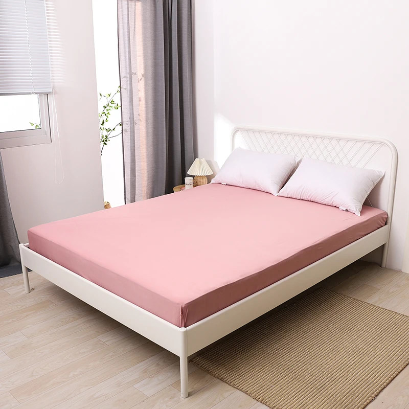 Современная трикотажная хлопчатобумажная простыня мягкая с эластичной резинкой