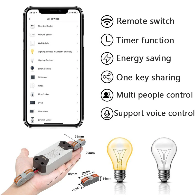 2019 НОВЫЙ Wifi умный выключатель света Универсальный Diy Беспроводной пульт
