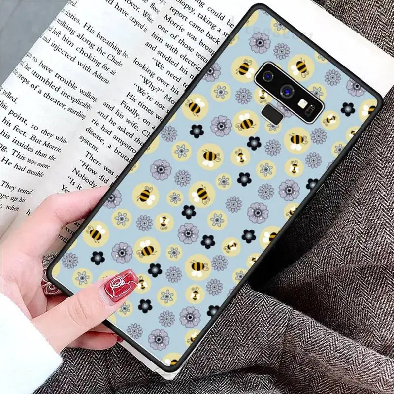 

bee flower animal plant cartoon Phone Case For Samsung Galaxy S8 S9 S10 Plus S10E Note 3 4 5 6 7 8 9 10 Pro Lite cover