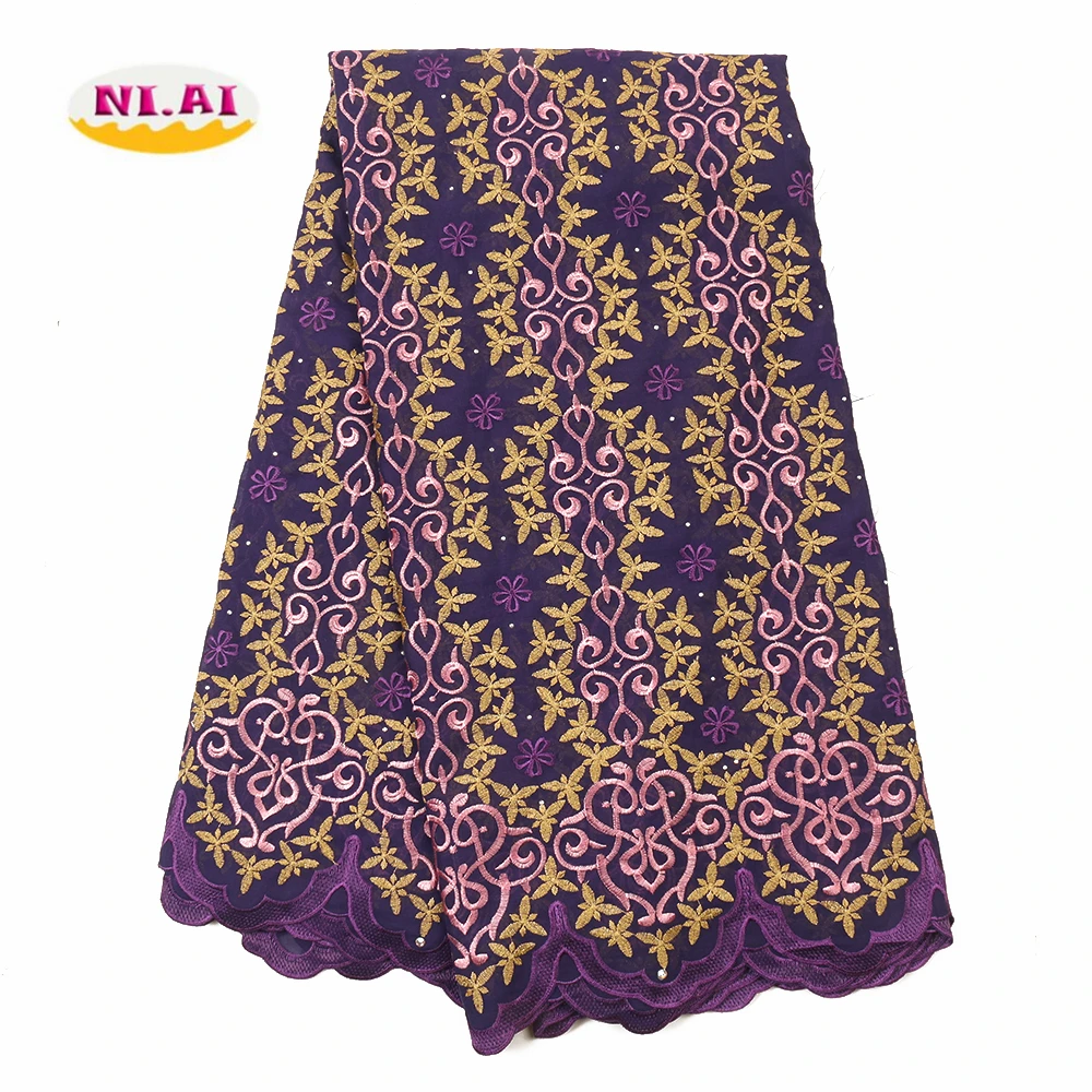 NIAI швейцарская вуаль кружева в Швейцарии африканская кружевная ткань 2020 высокое