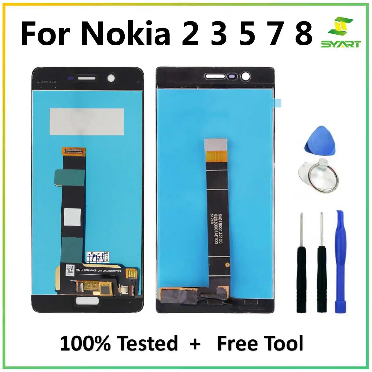 ЖК дисплей для Nokia 2 / 3/5/7/8 с сенсорным экраном дигитайзер в сборе запасные части