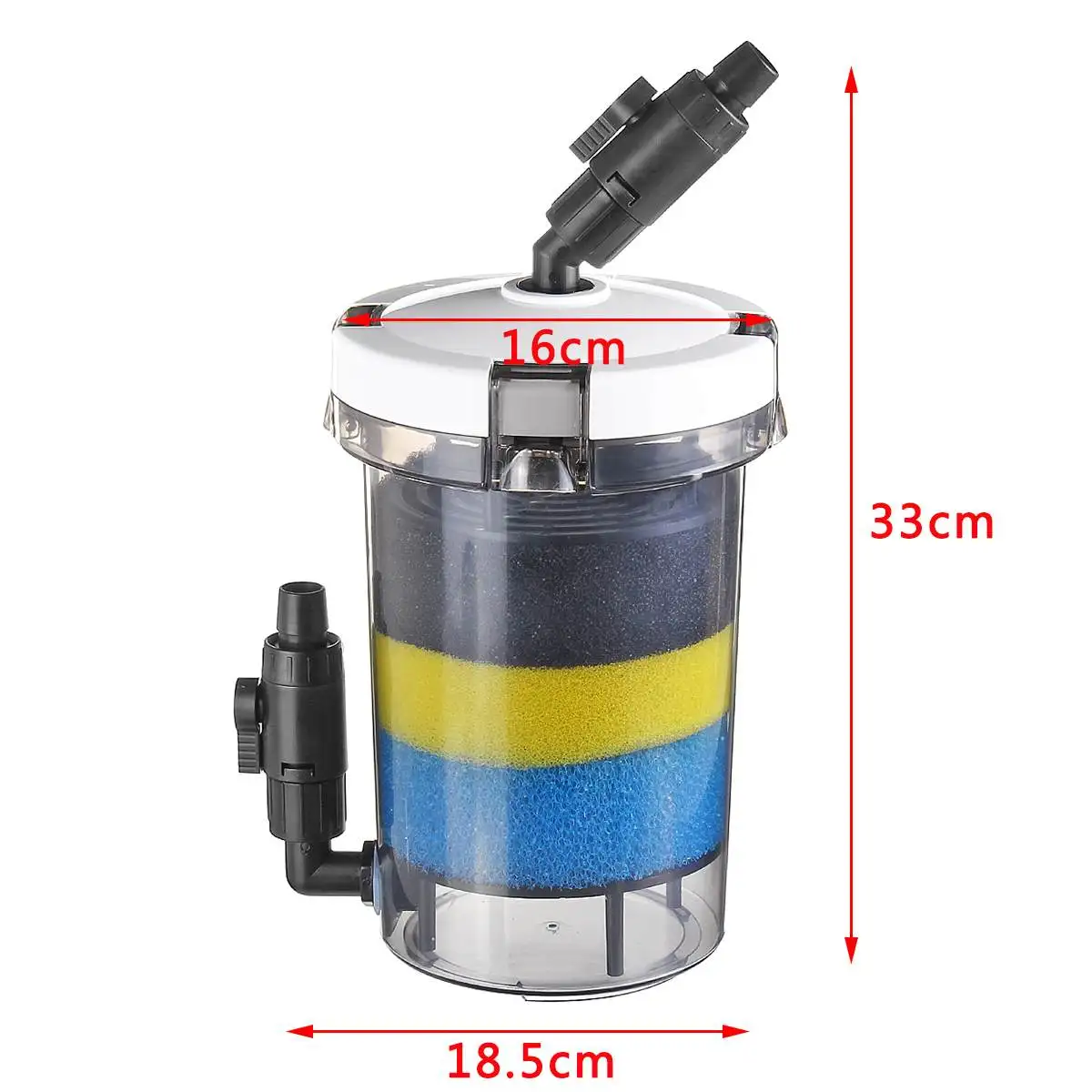 15W 220 V-240 V аквариум фильтр ультра-тихий внешний аквариумный фильтр ведро аквариум фильтр насоса LW602 LW603 w/Губка аксессуары