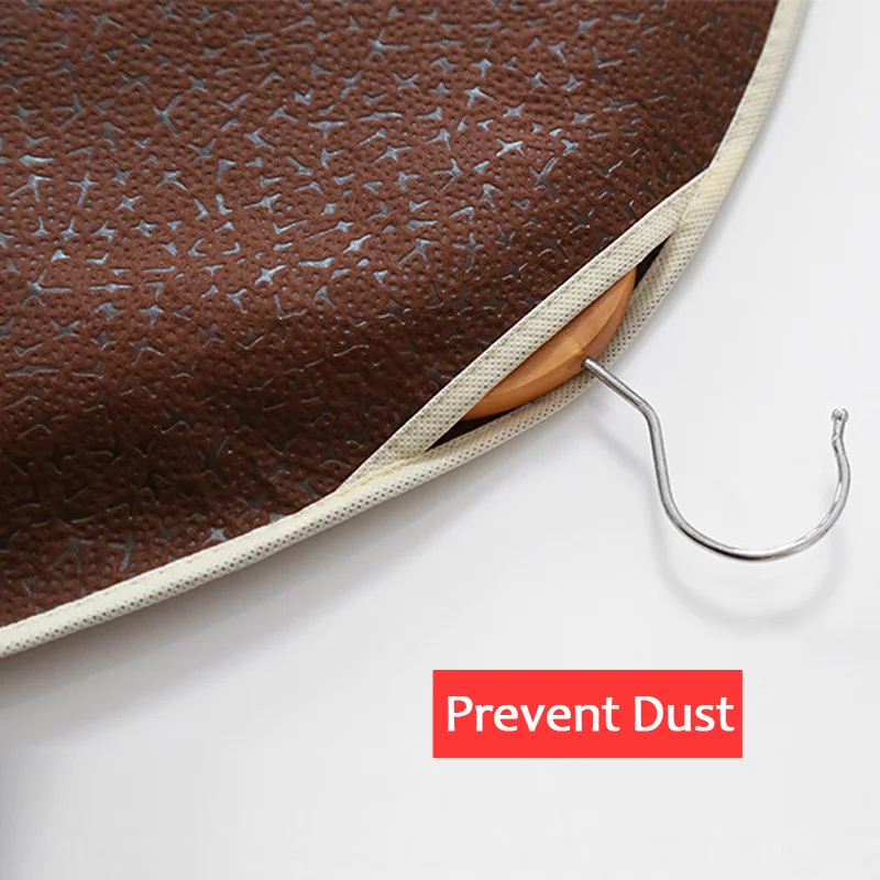 Рельефный нетканый тканевый пылезащитный чехол подвесная сумка на молнии для