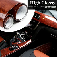 Car 1111100000000000000000000 DIY Film Wood Grain Vinyl Decals Universal Interior Accessories For BMW Passat
