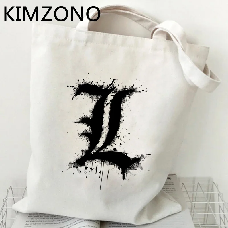 

Сумка-тоут для покупок Death Note, хлопковая Экологически чистая сумочка-тоут, шоппер