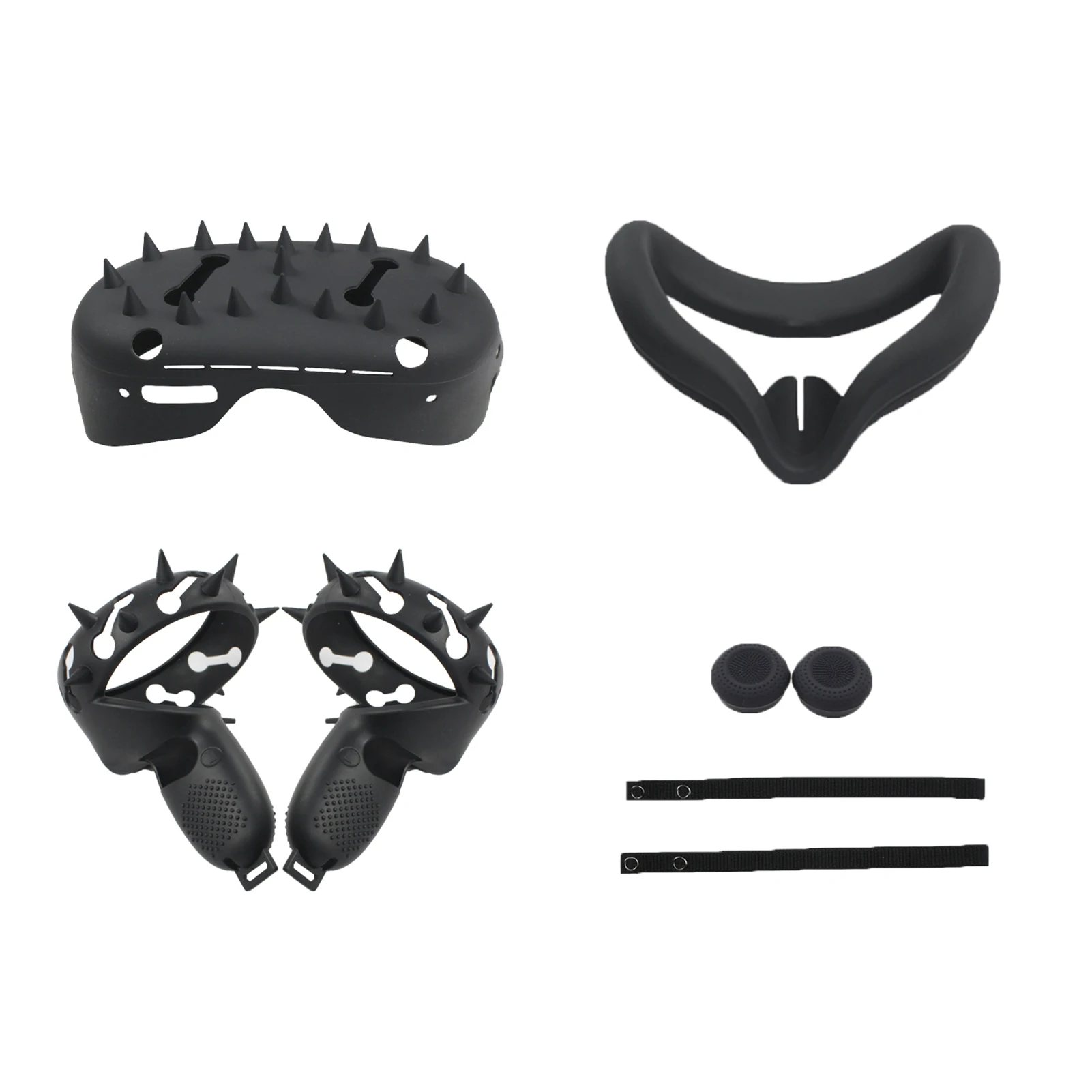 

Non Slip Controller Grip Cover Scratch Proof Sweatproof Silicone Dustproof Gaming Accessories Facial Cushion For Oculus Quest 2