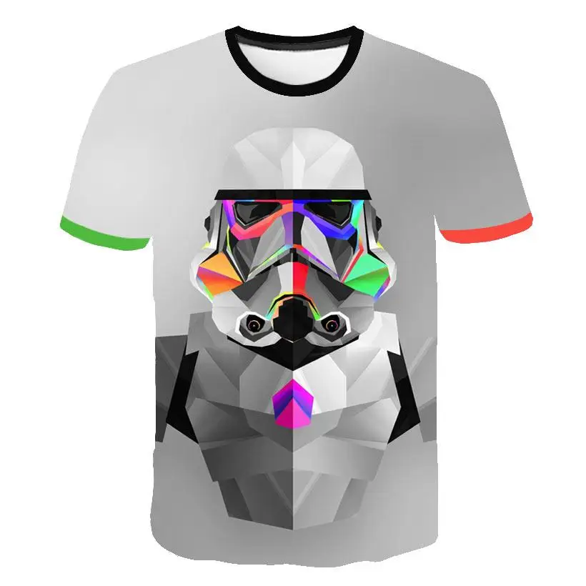 Дарт Вейдер Тяжелая печать на металле Забавные 3d футболки для мальчиков и