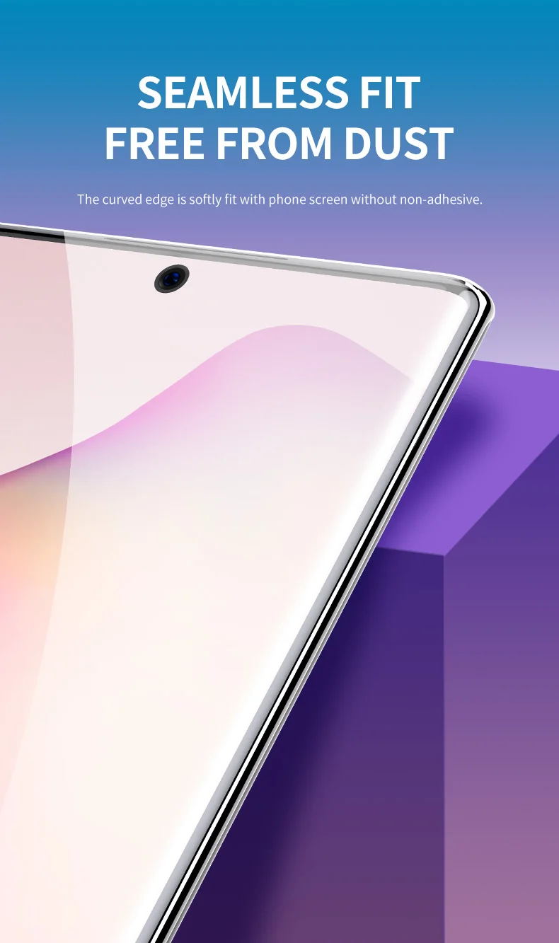 Для samsung Note 10 Plus защита экрана ROCK 0,18 мм полное покрытие 3D изогнутая мягкая Гидрогелевая пленка для samsung Galaxy Note 10