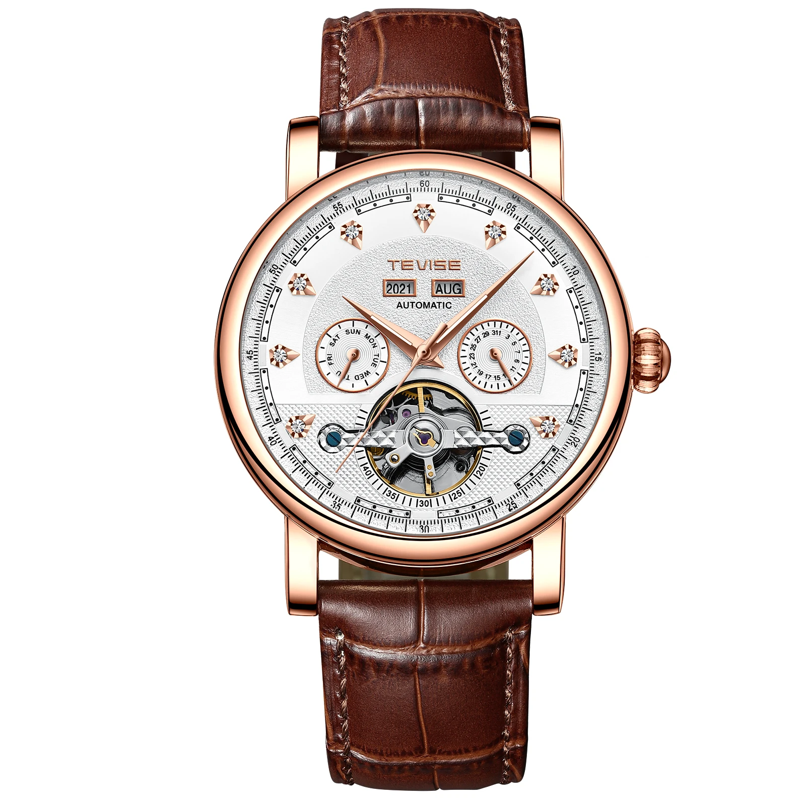 

TEVISE Wrist Watch Famous Brand Hollow Tourbillon Automatic Machinery Watch for Men VIP relogio masculino 867C