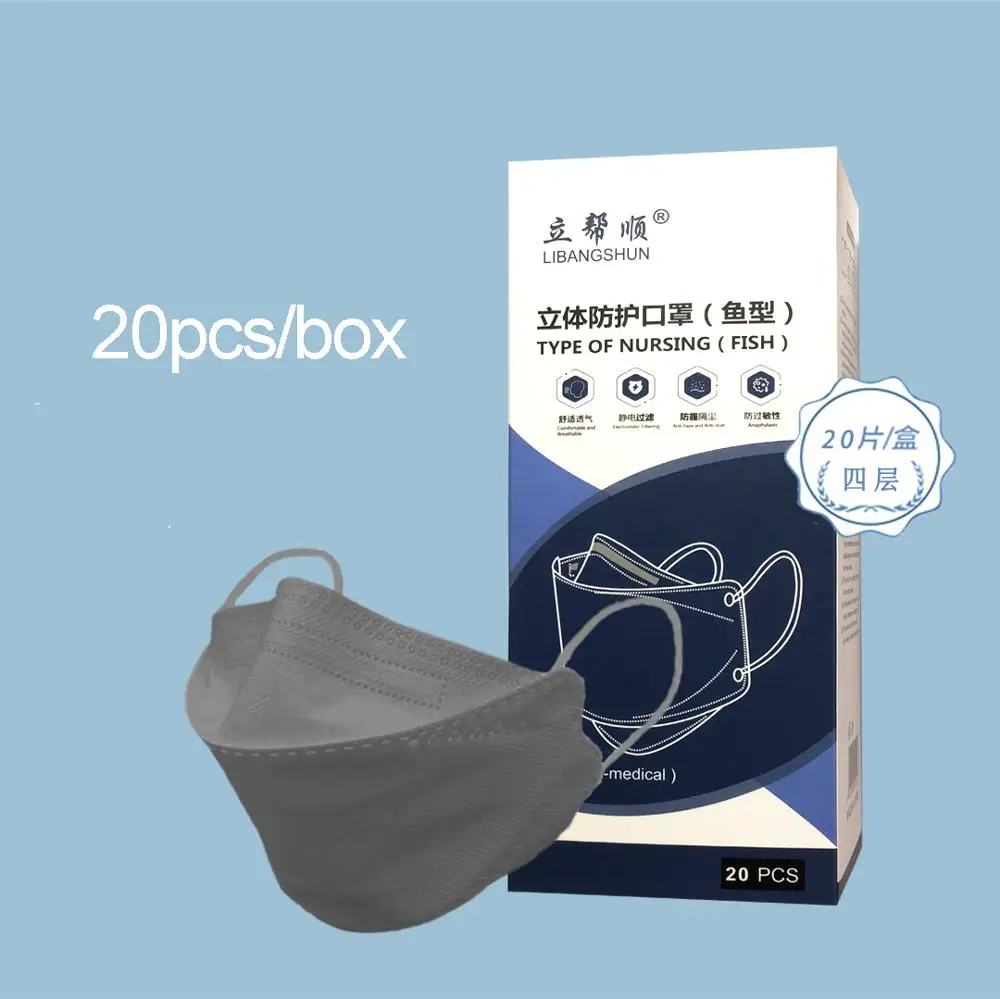 

Fish mask KN95 Face masks CE protective mask pm2.5 hygiene mask Fast delivery sport mask respirator mask
