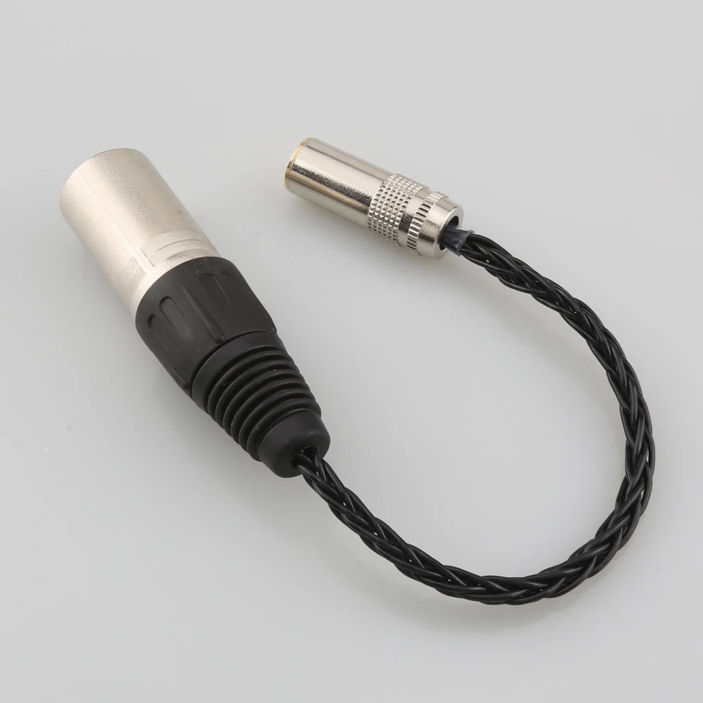 Кабель-переходник Hi-Fi 7N OCC 4 мм (гнездо) на 4-контактный XLR сбалансированный штекер