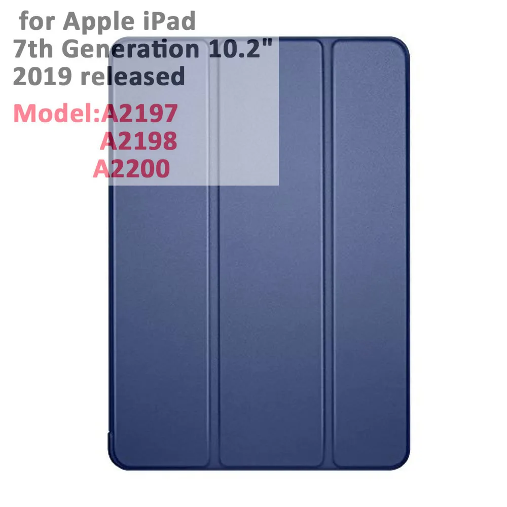 for ipad 10.2 blue Для iPad Air 3-го поколения 10,5 чехол Smart Cover Trifold Stand мягкая задняя крышка для iPad Air 3 10,5 дюймов 10,2 7th Автоматический Режим сна/пробуждения - Цвет: for ipad 10.2 blue