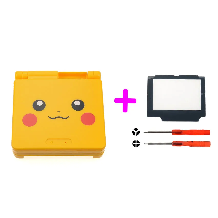 YuXi полный комплект корпус оболочка запасная часть для nintendo для Gameboy Advance SP для GBA SP чехол крышка с экраном объектив инструменты - Цвет: K
