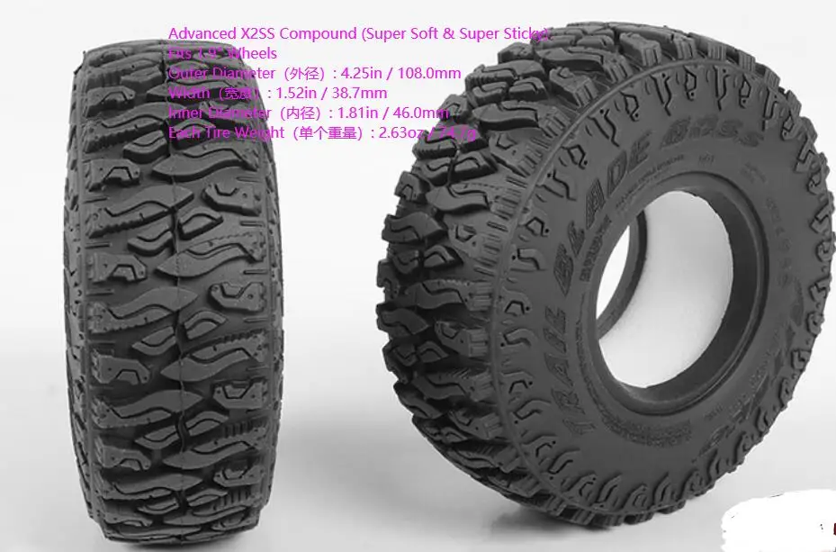 AA0013-Z-T0172 120 мм шины 2 шт 1," подходит для Tamiya CC01 RC88WD TF2 D110 SCX10 II ROCK CRALWER 1/10 RC D90 AX90046 AX90047 Cruiser/FJ40 Hulix hpi - Цвет: AA0013-Z-T0172