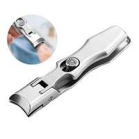 portable ultra sharp nail clippers steel wide jaw opening anti splash fingernail cutter manicure tools nail trimmer