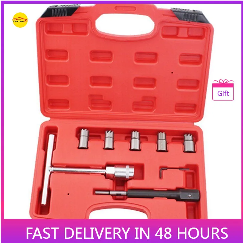 Набор инструментов для очистки сиденья с 7 насадками дизельного инжектора