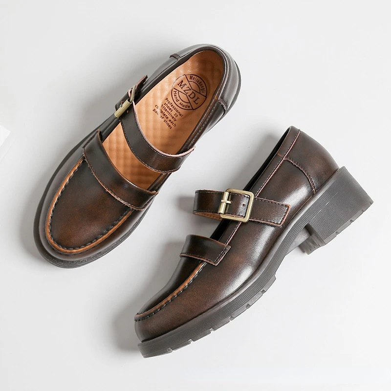 Новинка весна-осень 2021 однотонные туфли Jk униформы в британском стиле ретро