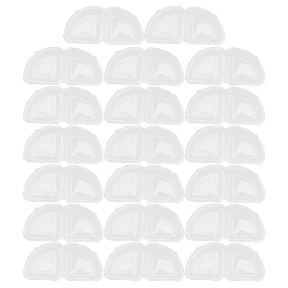 

50PCS Baked Food Packing Box Transparent Cheese Box Bread Cake Packaging Box