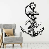 nautical anchor wall decal inspirational phrase follow your dreams anchor wall stickers vinyl home bedroom decor mural b472