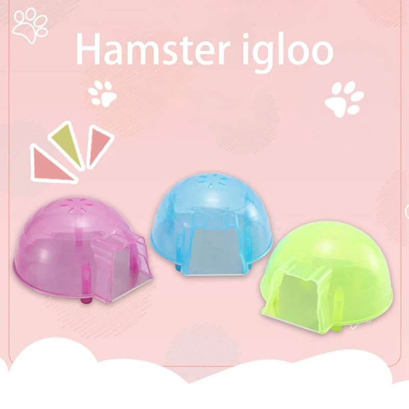 

Pet Hamster Mouse Summer Cooling House Rest Bed Small Animals Pet Bathroom Cage Box 3 Colors