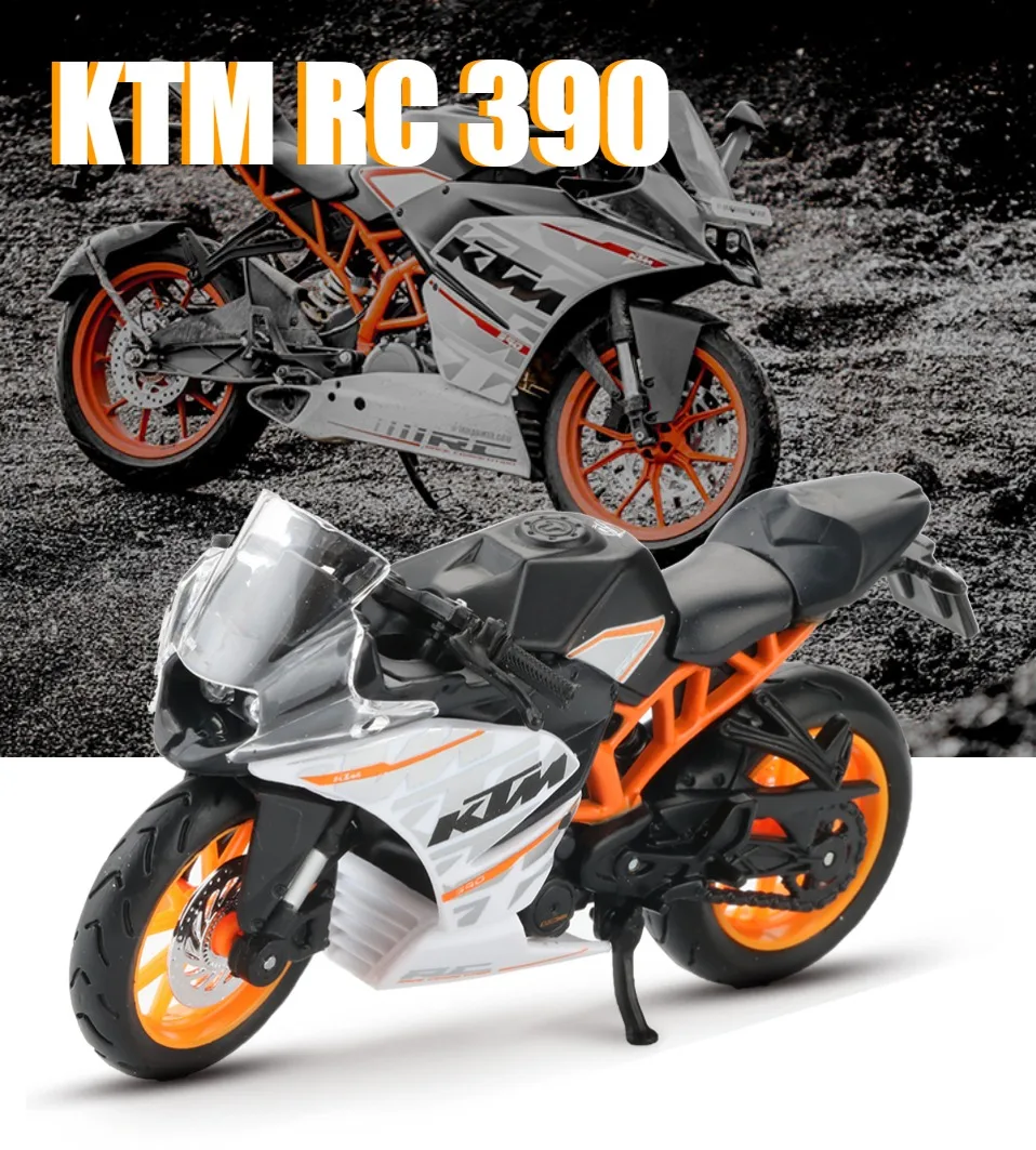 Maisto Сплав 1:18 Модель мотоцикла игрушка Моделирование KTM RC 390 мотоцикл автомобиль спортивный гоночный автомобиль Модель Коллекция игрушек для детей