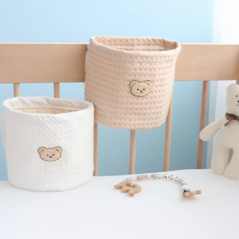 

Cotton Infant Bedside Hanging Bag Newbron Bedside Storage Diaper Pockets Used on Baby Stoller Table Wall Furniture
