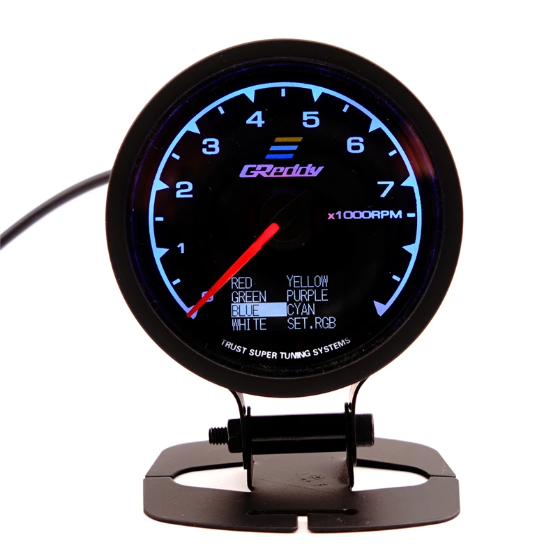 Спидометр GReddi Multi D/A lcd цифровой дисплей Тахометр автомобильный измерительный прибор 2,5 дюймов 62 мм 7 цветов в 1