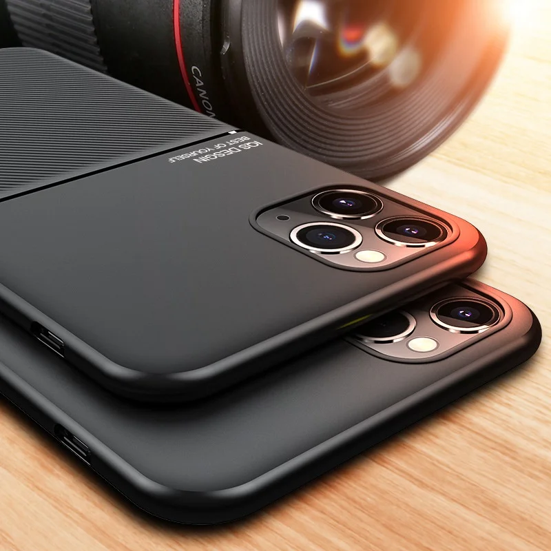 Роскошный Матовый чехол для iPhone 11 Pro MAX X XR XS SE 2020 тонкий кожаный 6 6S Plus 7 8 | Мобильные