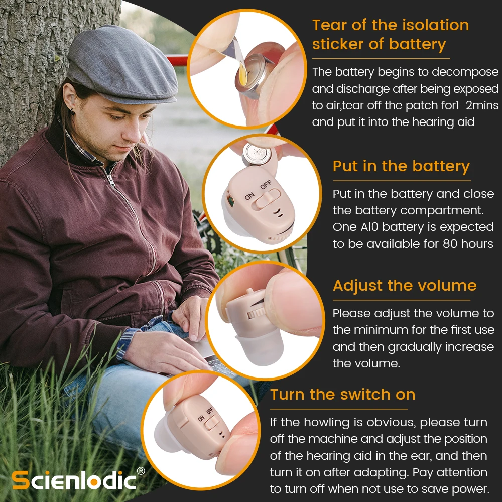 Цифровой слуховой аппарат для глухих/пожилых людей умеренная медицинская и