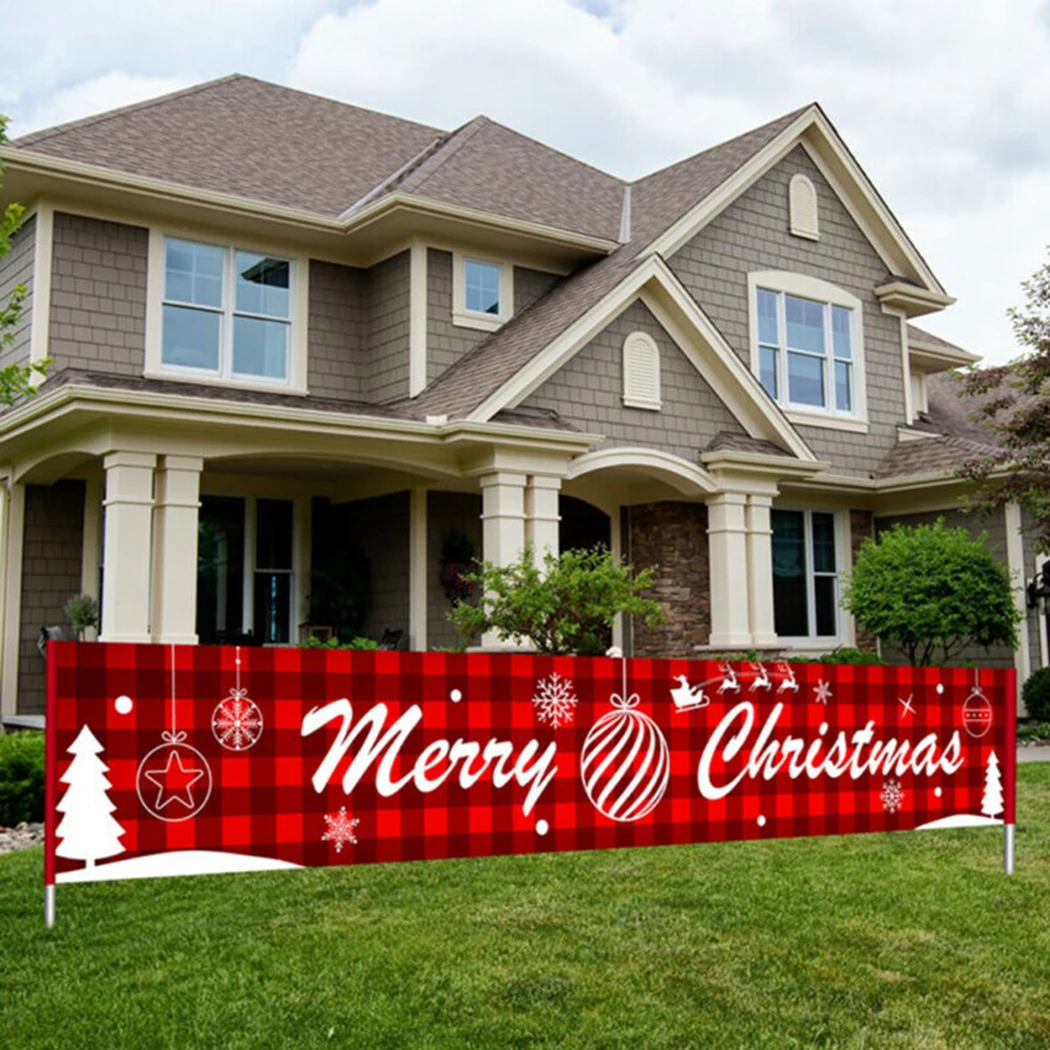 

Christmas Banner Outdoor Xmas Decorations Ornament DIY Non-woven fabric