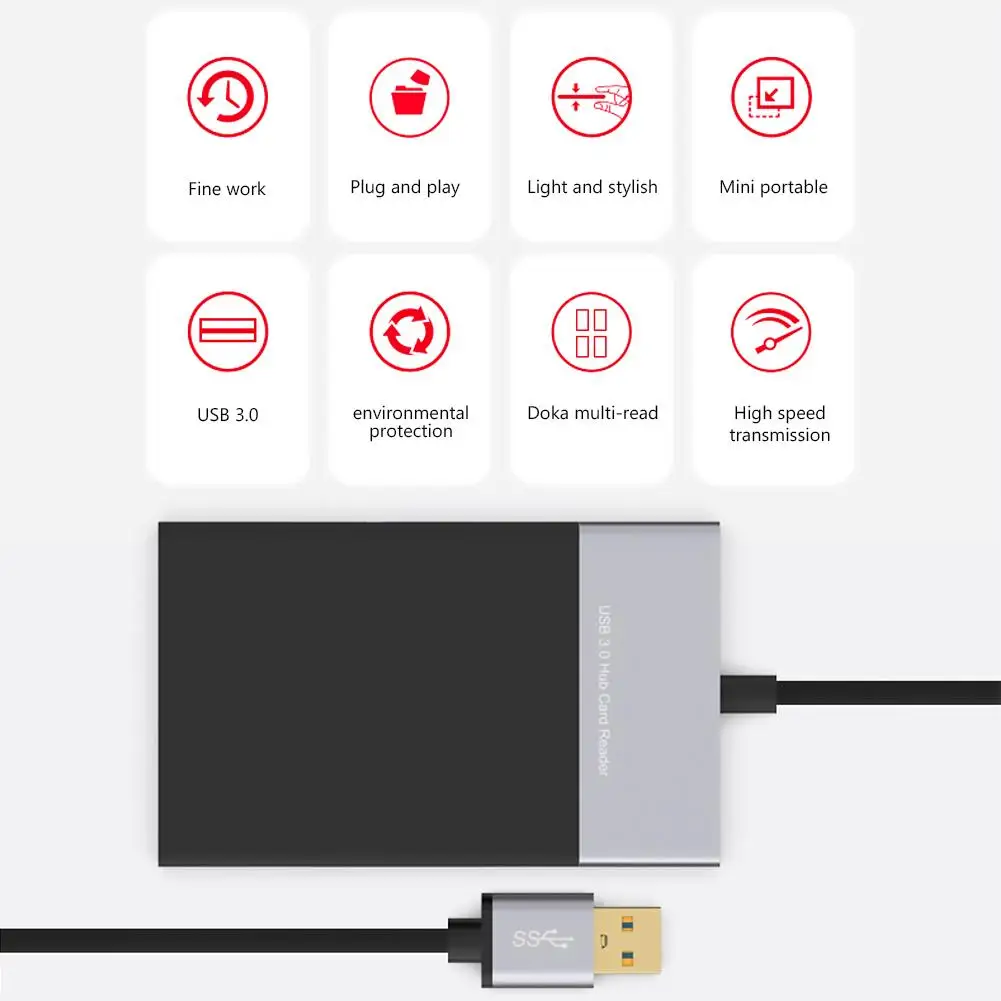 6 в 1 Мульти устройство чтения карт памяти USB 3 0 2 Порты и разъёмы HUB адаптер для XQD CF