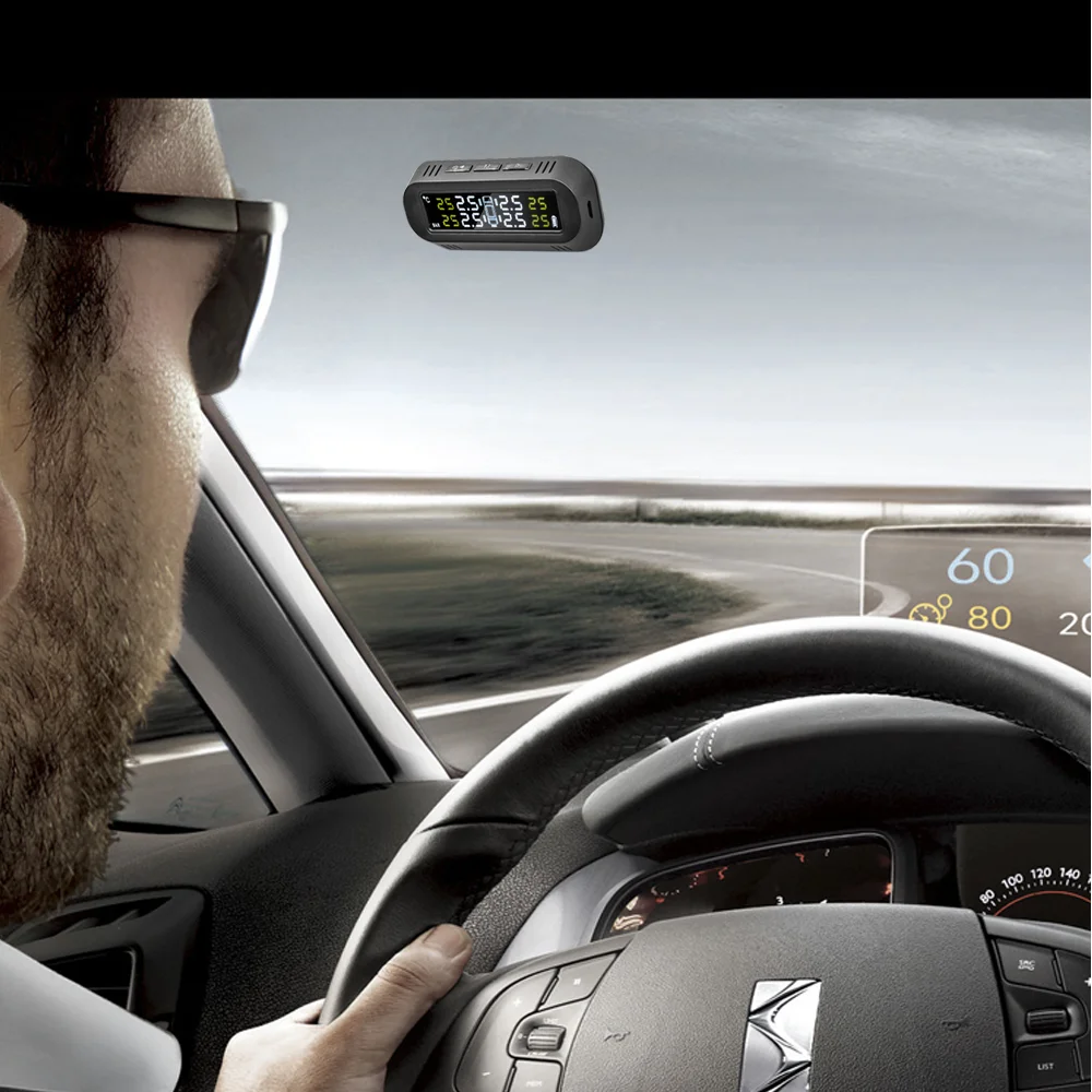 Riboton TPMS система контроля давления в шинах C261 Солнечная энергия Автомобильная