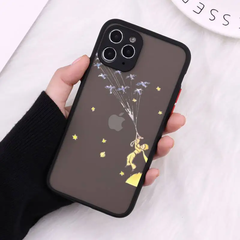 

Little Prince Phone Cases matte transparent For black iPhone 7 8 x xs xr 11 12 pro plus max mini Clear Funda