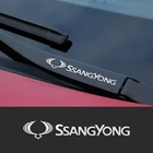Металлические наклейки на автомобильные стеклоочистители, Эмблема для Ssangyong kyron Rexton, korando Actyon Sports Tivoli