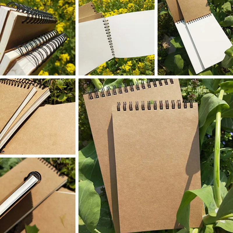 1 ед. 50 листов Винтаж спираль рулонная бумага для рисования рисующего граффити