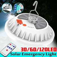 rechargeable led bulb lamp remote control solar charge lantern portable emergency night market light outdoor camping home