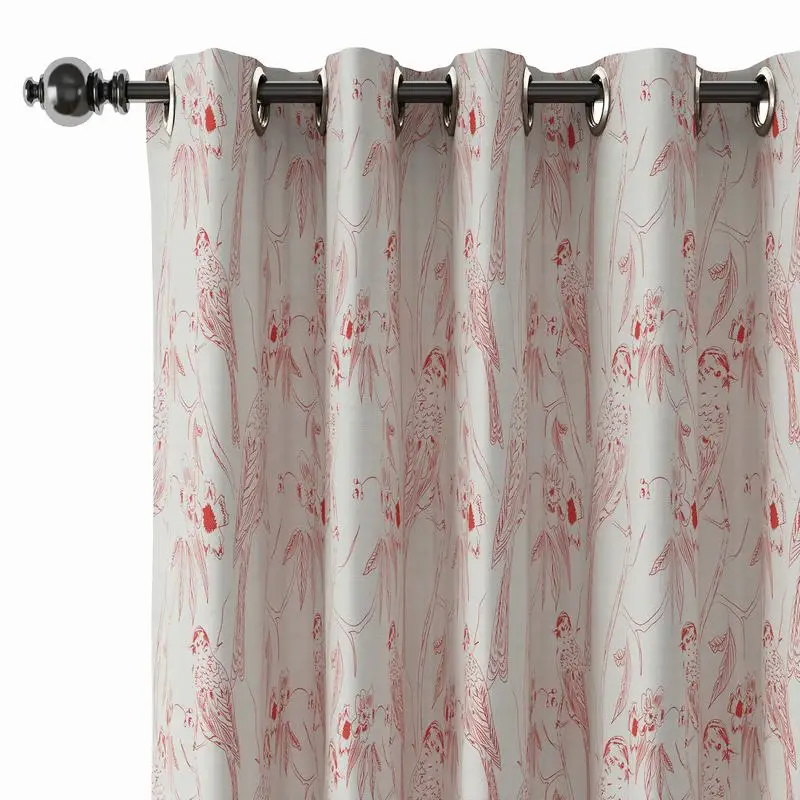 

Pinch Pleat Nickel Grommet Print Blackout Curtain Drapery with Liner ChadMade Bert (1 Panel) Size and Header Type Custom