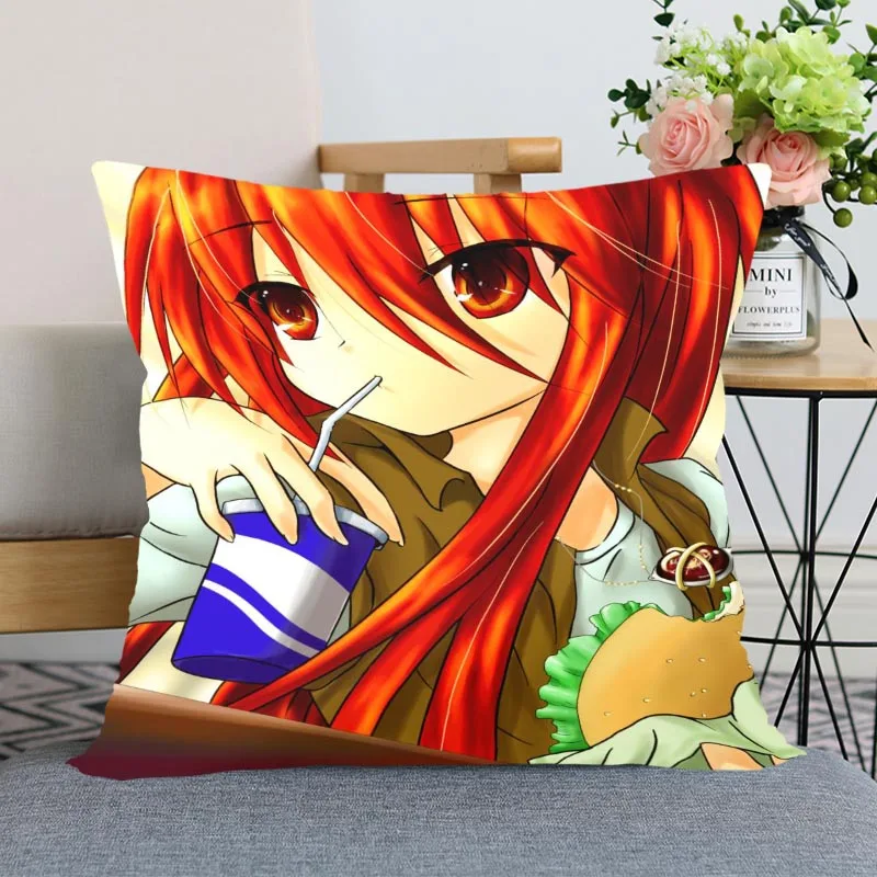 

New Arrival Shakugan No Shana Pillowcase Wedding Decorative Pillow Cover Custom Printed Soft Satin Fabric Pillow Cases Not Fade