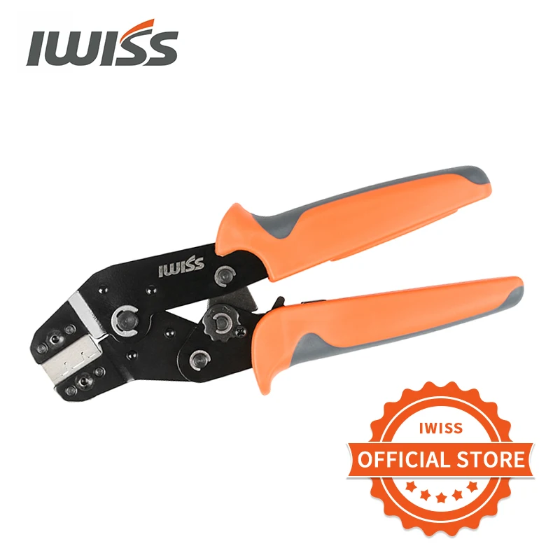 

IWISS SN-03BM Ratchet Crimping Tool 0.08-0.14mm² Crimping pliers For D-SUB/1.25/ZH1.5 plug spring terminals wire crimp tools