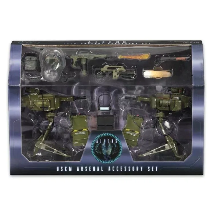 Набор аксессуаров NECA Alien Uscm фигурка Коллекционная модель игрушки 14 шт./комплект -