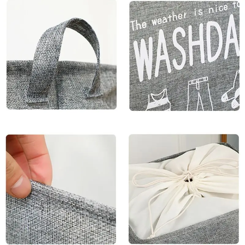 

Dirty Clothes Laundry Basket Foldable Laundry Hamper Storage Bin Bucket For Home