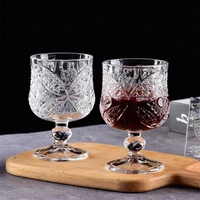 cup creative wine glass champagne whiskey bordeaux drinkware goblet glass mugs carved glasses cocktail mug wedding party cup