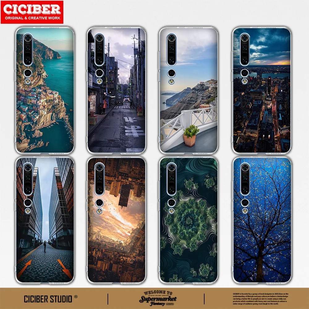 

Landscape Soft Back Cover For Xiaomi Mi 11 10 9 8 10T 9T 10S A3 A2 6X SE Pro Lite Mi Note 10 Poco X3 F3 F1 TPU Phone Cases Funda