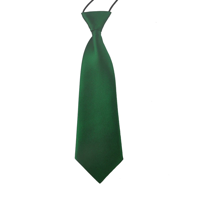 Kid Dark Green Бренд, мужские галстуки для родителей и детей, синие, фиолетовые, красные галстуки на шею, мужские галстуки на шею, одноцветные регулируемые Галстуки Для Свадьба, деловые, вечерние - Цвет: Kid Dark Green